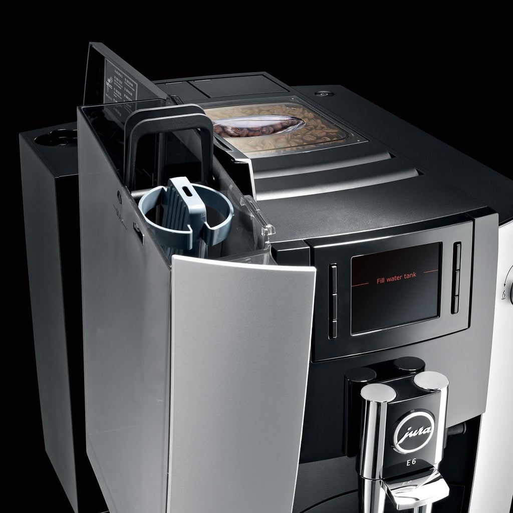Jura E6 Automatic Coffee Machine, Platinum