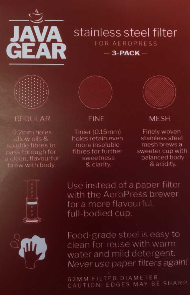 Java Gear Filter for Aeropress