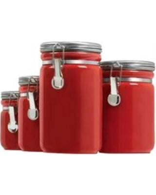 Anchor Hocking Round Ceramic Canister