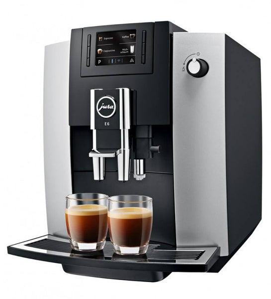 Jura E6 Automatic Coffee Machine, Platinum