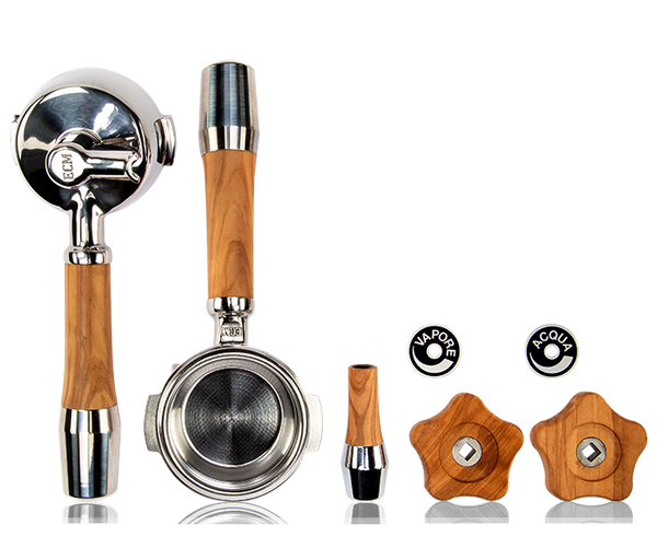 ECM Olive Wood Handle Set with rotary set