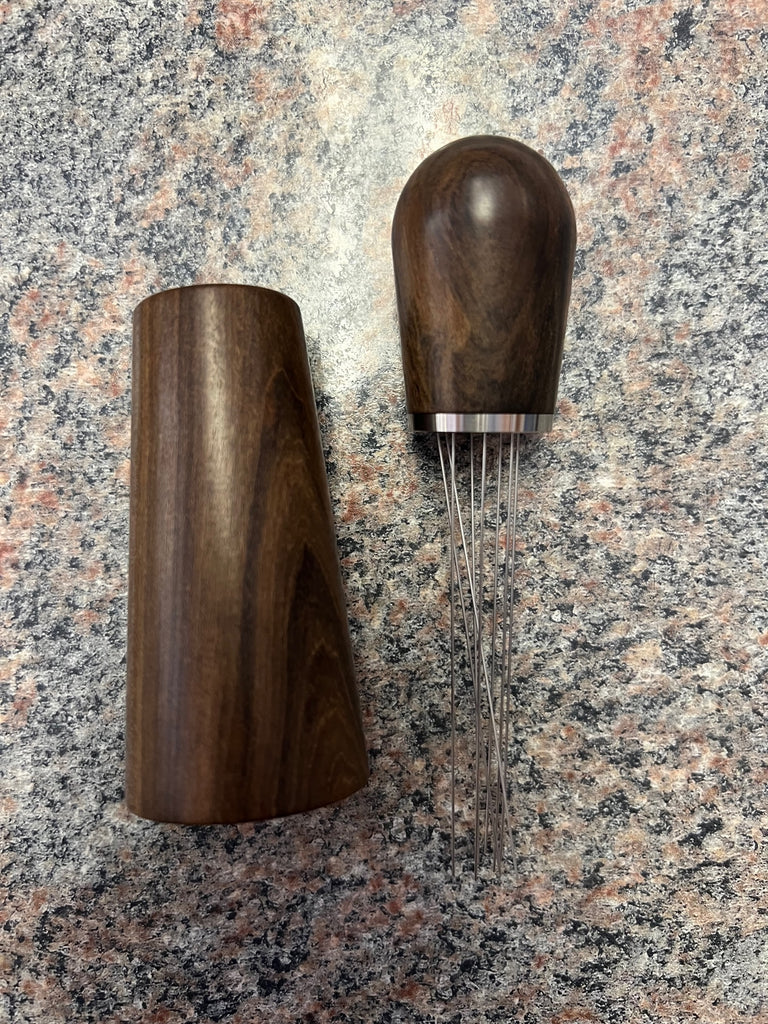 wooden needle with wooden stand
