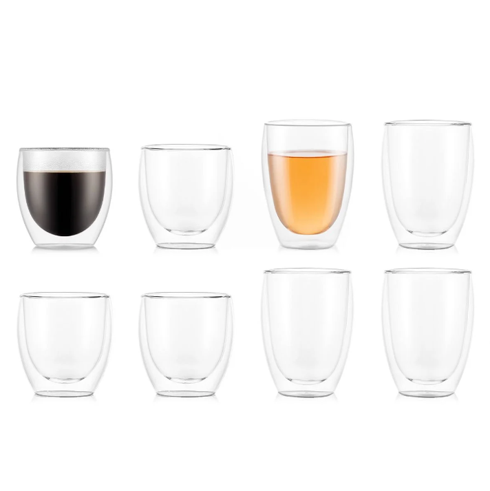 Bodum Pavina Double Wall Pack of 8 Thermo-Glasses