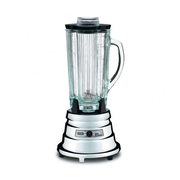 Waring Commercial BB900G 1/2 HP Chrome Bar Blender with 40-Ounce Glass Container Silver